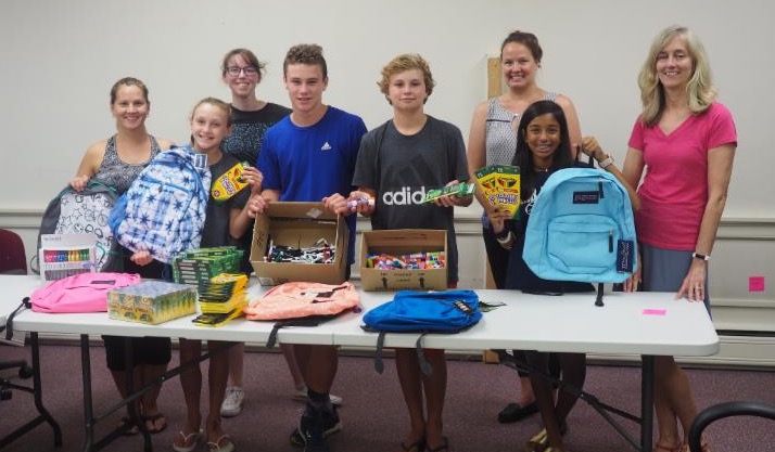 Pack a Backpack volunteers