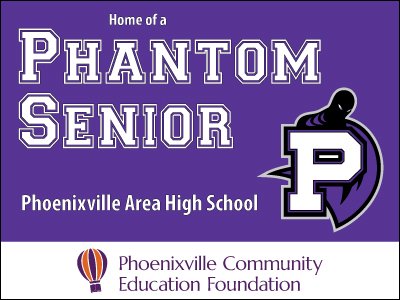 Phoenixville Area High School Senior Yard Sign